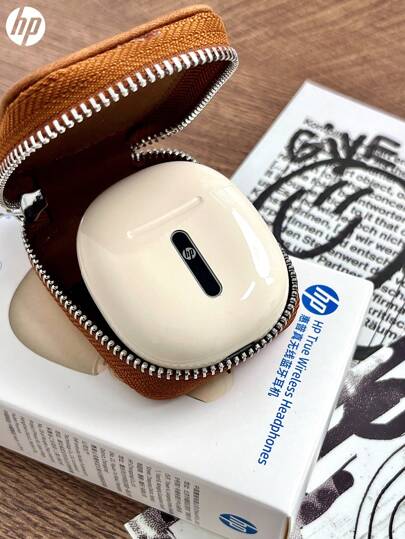 HP HP Wireless Earbuds With Storage Bag, 5.3 Auto Pairing Earbuds, Up To 30 Hours Playtime, Lightweight IPX4 Waterproof Wireless Earphones With Microphone Compatible With Iphone Android, Gaming Headset And Speaker, Microphone, Holiday Gift Christmas Present