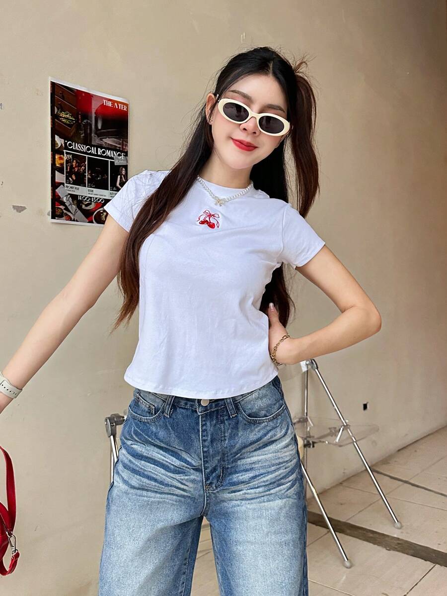 Women T-Shirts - 白色 - 查看 1