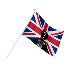 Banderas de mano personalizadas de doble cara, banderas nacionales personalizadas basadas en sus fotos, banderas de agitar a mano para eventos, banderas de agitar a mano con nombre de equipo personalizado, apropiadas para fiestas, partidos, aniversarios, regalos - multicolor - Ver 11