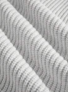Men's Cozy Loose Knit Cardigan Sweater, Thickened For Autumn/Winter - Light Grey - View 7
