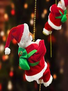 圣诞树挂件圣诞老人爬梯子圣诞装饰品家居店铺商场场景布置挂饰爬梯子圣诞老人 - 彩色 - 查看 9