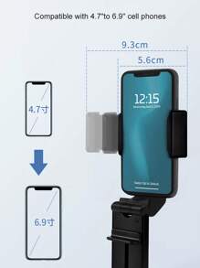 Airplane Phone Holder, Portable Travel Stand Desk Flight Foldable Adjustable Rotatable Selfie Holding Train Seat Stand, Seat Bracket,360° Rotating Multi-Functional Large Folding Mobile Phone Desktop Stand - Adjustable Height, Compact Design, Airplane Seat, High-Speed Rail, Trunk Rod, Kitchen Cabinet Compatible - Plastic Construction Travel Essentials Travel Accessories Travel Must Haves Beach Vacation Summer Holiday School Accessories Back To School Supplies Stuff