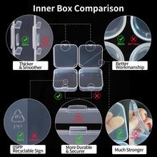 1pc Premium Organizer And Storage Container, 15pcs Beads Organizer Box With Lid, Portable Plastic Container Set, Transparent And Stackable - Clear - View 9