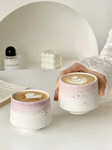 1pc Ceramic Coffee Cup Vintage Coarse Pottery Simple Style Cup For Drinking Coffee, Water, Creative Cup, Basic Cup, Household Coffee Cup, Office Restaurant Cup, Kitchen Utensil School Supplies Back To School