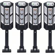 Solar Street Lights Outdoor, Solar Wall Light, 43LED Dusk To Dawn Outdoor Road Street Lamp, Waterproof Solar Powered Street Light With Motion Sensor - 4 件 - 查看 1
