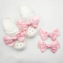 2 Peças Decoração de Sapato com Laço da Moda, Adequado para Sandálias, Chinelos, Casamento, Festa de Aniversário, Tênis Retrô, Acessórios DIY (Sapatos não incluídos), Acessórios de Sapatos Fofos Rosa para a Primavera e Verão