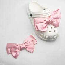 2 Peças Decoração de Sapato com Laço da Moda, Adequado para Sandálias, Chinelos, Casamento, Festa de Aniversário, Tênis Retrô, Acessórios DIY (Sapatos não incluídos), Acessórios de Sapatos Fofos Rosa para a Primavera e Verão