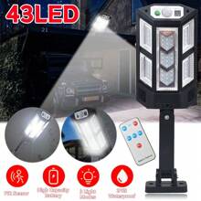 Solar Street Lights Outdoor, Solar Wall Light, 43LED Dusk To Dawn Outdoor Road Street Lamp, Waterproof Solar Powered Street Light With Motion Sensor - 2個 - 查看 3