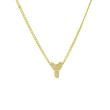 New Fashionable Multifunctional 26pcs English Letter Necklace, Women Copper Cubic Zirconia Letter Pendant