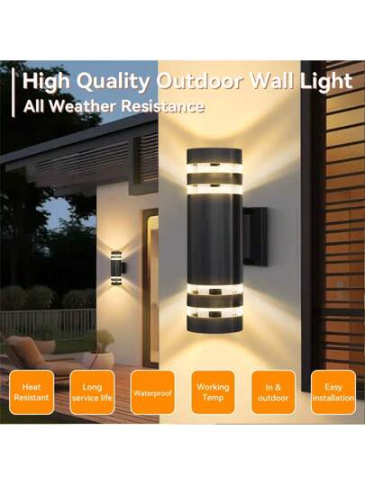 CANMEIJIA Outdoor Wand Lamp, Acrylic Flower Pattern Crystal Appearance ative Indoor LED Waterproof IP65 Home Lighting Streetlight ation, E27 Lamp Base, Square/Round Patio/Stairs/Street/Indoor/Garden/Living Room/Bathroom/Kitchen/Bedroom/Hallway/Indoor Wall/Outdoor view 7