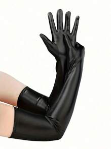 D EXCEED 1 Pair Women's Long Paint Gloves Opera Party Glove Costume Stretchy Adult Size Elbow Length Halloween Costume Cosplay Festival Decoration Gift Tea Party Prom Celebration - Multicolor - View 15