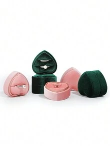 1 件旅行珠宝盒，便携式迷你珠宝旅行收纳盒，女士小珠宝盒，伴娘礼物和旅行必需品配件，用于存放戒指、项链、耳环 - 彩色 - 查看 11