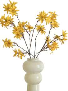 1 件，人造雏菊花，真实触感雏菊花束春季花茎用于插花家居婚礼装饰，美学房间装饰，冬季圣诞节装饰，春季新年装饰 - Style A - 查看 4