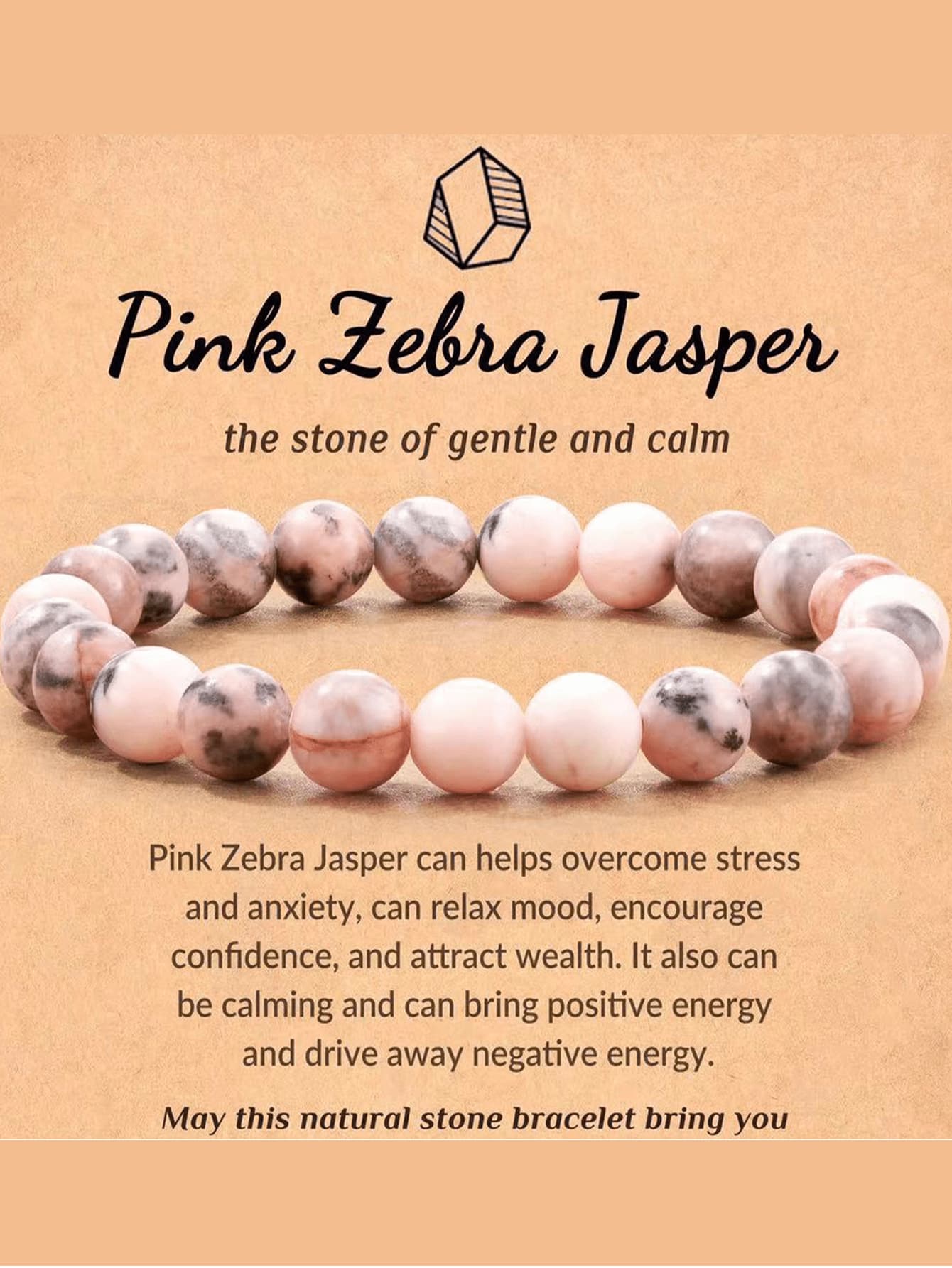 1pc Natural Color Handmade Woven Gemstone Bracelet, Unisex Single Wrap Obsidian & Tiger Eye Stone Bracelet - Multicolor - View 1