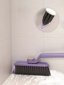 1pc Multifunctional Bathroom Tile Corner Cleaning Brush Home Bathroom Decor Fall Decor Back To School
