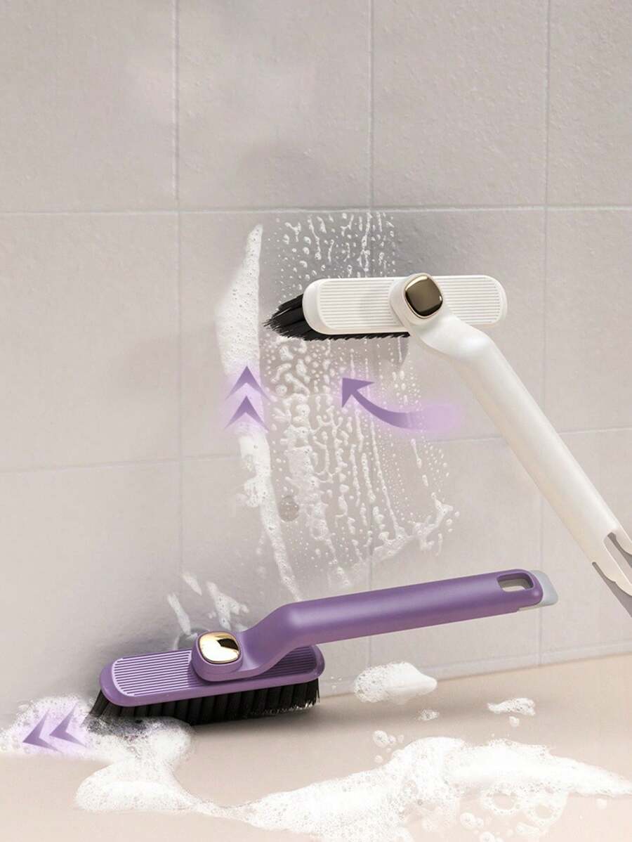 1pc Multifunctional Bathroom Tile Corner Cleaning Brush Home Bathroom Decor Fall Decor Back To School
