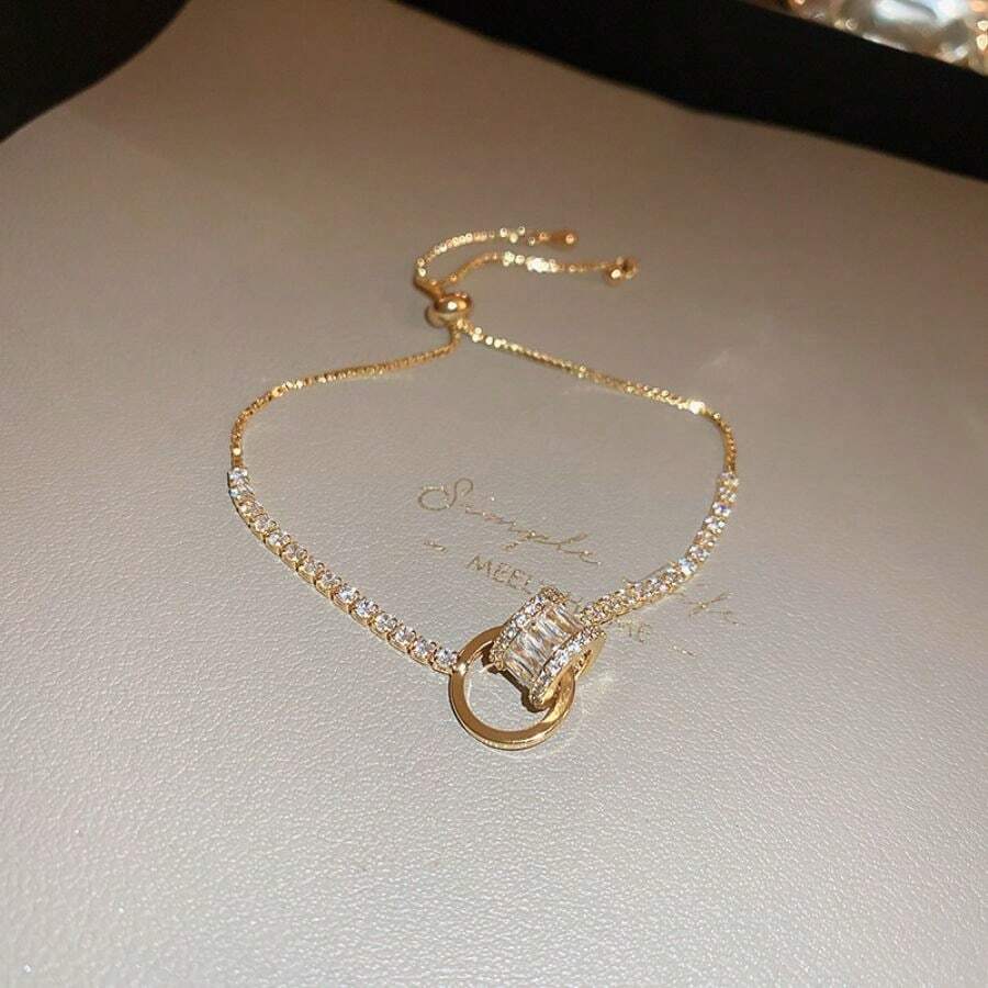 Andkiss 1 pieza Cadena elegante para la cintura decorada con strass de lujo