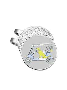 1/12Pcs Golf Ball Marker Golf Hat Clip Magnetic Alloy Marker Golf Accessories Golf Clubs, Golf Poses, Golf Cart, Juice, Fun Text, Lucky Gift For Golfers - Multicolor - View 11