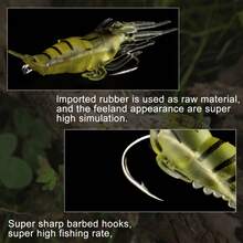 SOUGAYILANG 10pcs/20pcs 5cm Soft Shrimp Lure, Suitable For Bass, Black Bass And Other Fish - Yellow - View 5