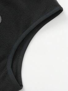 Balabala Áo khoác không tay cho bé trai tuổi teen, bộ sưu tập mùa đông mới 2024, áo khoác nỉ cho bé trai và bé gái, chống tĩnh điện và ấm áp. - màu đen - Xem 7