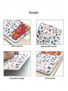 Phone Wallet Stick On Adhesive Phone Pocket Leather Cell Phone Card Holder For Phone Case Credit Business ID Cards Pocket Wallets Compatible With Iphone Android And Most Smart Phones Mobile Phone Back Card Stick Pocket Stick Wallet Flexible Credit Card Holder Bag Cover White Black Pink Brown Green - White - View 6