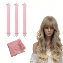 Rulos para el cabello sin calor, rizos durante la noche sin calor, clips para diadema para todos los estilos de cabello, diseño de clips con gancho, amigable para dormir, para mujeres con cabello largo - Multicolor - Ver 13