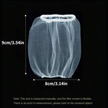 100个/包 一次性厨房水槽排水过滤网袋，排水盖，用于收集食物残渣和碎屑 厨房用品 厨房配件 厨房工具 - 白色 - 查看 2
