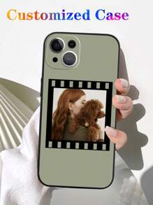 苹果 1 件定制简约个性化情侣自拍/宠物/旅行/户外/生活照片手机壳，送给朋友和爱人的绝佳礼物