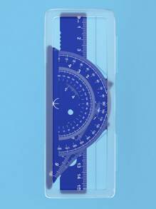 4pcs/Set Customized Aluminum Triangle Ruler, Wavy Ruler, Protractor, 15cm/20cm Metal Ruler Set, Engraved Name, Measurement Tools, Great For Drawing, Painting, School, Home Use - Wonderful Back To School Gift