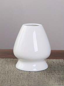 1 pieza Juego de batidera de té de color liso - Soporte de cerámica para batidera de té matcha, de vuelta al colegio - Multicolor - Ver 5