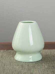 1 pieza Juego de batidera de té de color liso - Soporte de cerámica para batidera de té matcha, de vuelta al colegio - Multicolor - Ver 6