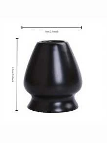 1 pieza Juego de batidera de té de color liso - Soporte de cerámica para batidera de té matcha, de vuelta al colegio - Multicolor - Ver 8