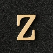 1pc Personalized 26pcs English Letter Metal Lapel Pin, Silver Color, Suitable For Jacket Or Sweater Decoration, Everyday Wear For Couples - Brooch - View 25