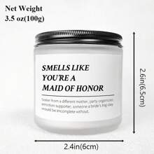 Nến thơm "Mùi hương phù dâu" - Quà tặng phù dâu, quà tặng bạn thân/chị gái, phù dâu danh dự, quà đính hôn, quà cưới, quà tiệc cô dâu, quà tiệc độc thân, trang trí nhà cửa cho đám cưới, quà cảm ơn, quà trang trí phòng, quà sinh nhật, quà tốt nghiệp, món quà vui nhộn hoàn hảo. - Nhiều màu - Xem 15