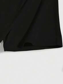 Shwiy 街头服饰卡通人物字母印花圆领短袖休闲T恤，万圣节 - 黑色 - 查看 3