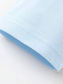 Balabala 男童保暖内衣套装,适合幼儿和大龄儿童的秋季睡衣,舒适的打底上衣和裤子 - 淺藍色 - 查看 10