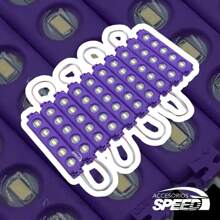 10 Módulos De Led 5050 Encapsulados Reforzados - Morado - Ver 5
