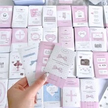 30/60 pezzi di adesivi decorativi a forma di stella in stile coreano minimalista, per materiale da imballaggio, adesivi decorativi carini per confezioni regalo