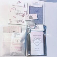 30/60 pezzi di adesivi decorativi a forma di stella in stile coreano minimalista, per materiale da imballaggio, adesivi decorativi carini per confezioni regalo