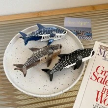 海洋动物系列休闲 PEVA（聚醋酸乙烯酯）发夹，鲸鱼形发饰，4 季 - A - 查看 2