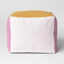 Color Block Dorm Pouf - Room - 暖色調 - 查看 3