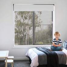 VA-Cerulean Moustiquaire Moustiquaire 80 * 100 cm / 100 * 120 cm / 120 * 140 cm Moustiquaire Extensible Anti-poussière pour Fenêtre Moustiquaire sans Perçage Blanc / Anthracite