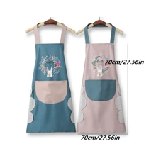 1 pezzo Grembiule impermeabile e anti-olio, Grembiule da cucina/ristorante, con chiusura regolabile, accessori per divisa da chef - Multicolore - Visualizzare 2