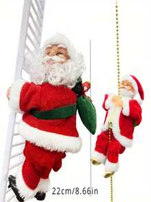 圣诞树挂件圣诞老人爬梯子圣诞装饰品家居店铺商场场景布置挂饰爬梯子圣诞老人 - 彩色 - 查看 7