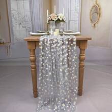 Daisy Floral Flowers Table Runner,Rustic Home Kitchen Dining Decor, Spring Seasonal Farmhouse Decorations Indoor Outdoor Party Supply 30 X 78 Inch