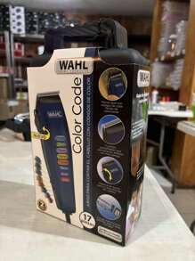 Maquina Clipper WAHL COLOR CODE - Rasurar Afeitar Barberia Profesional Corte - Azul - Ver 3
