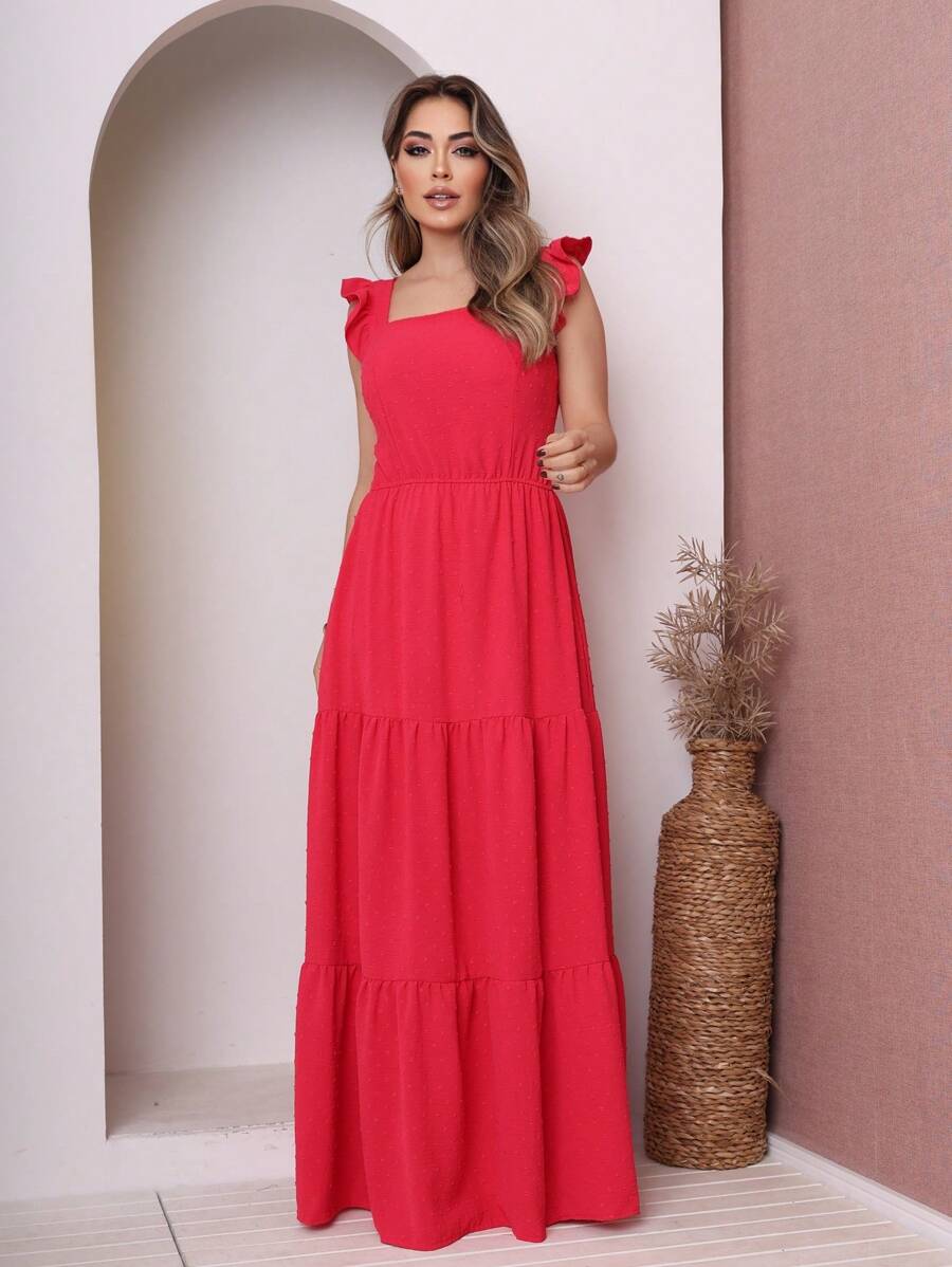 Women Dresses - 玫紅色 - 查看 1