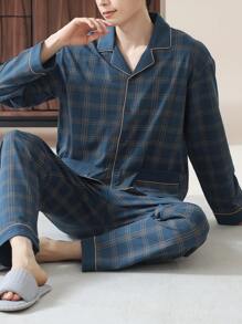 2pcs Men's Comfortable Sleepwear Sets, Autumn/Winter & Spring