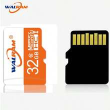WALRAM 128GB TF Card 32GB Class10 Memory Card For Cell Phone Car Device Computer Monitor Mobile TV 64GB Memory Card SD Card - Yellowish White - View 2