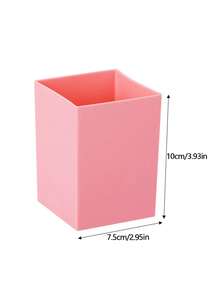 1 pieza Portaplumas para escritorio de oficina/hogar, de gran capacidad, de un solo color - Multicolor - Ver 2